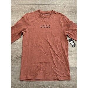 Travis Mathew Smoky Taste Long Sleeve Graphic T-Shirt Mens Small S Golf Casual